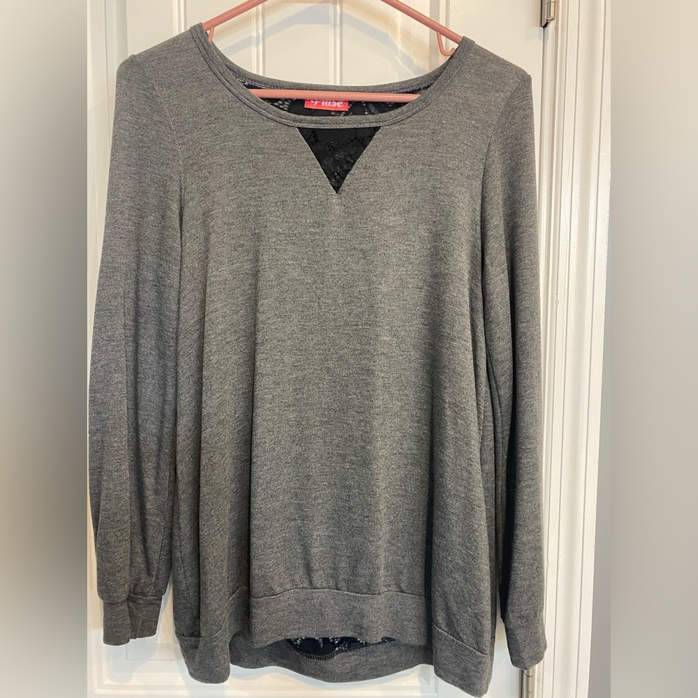 Pulse lace back sweater